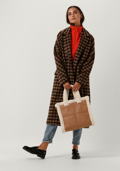 Braune SELECTED WOMEN Mäntel NEW ELEMENT WOOL COAT B - large