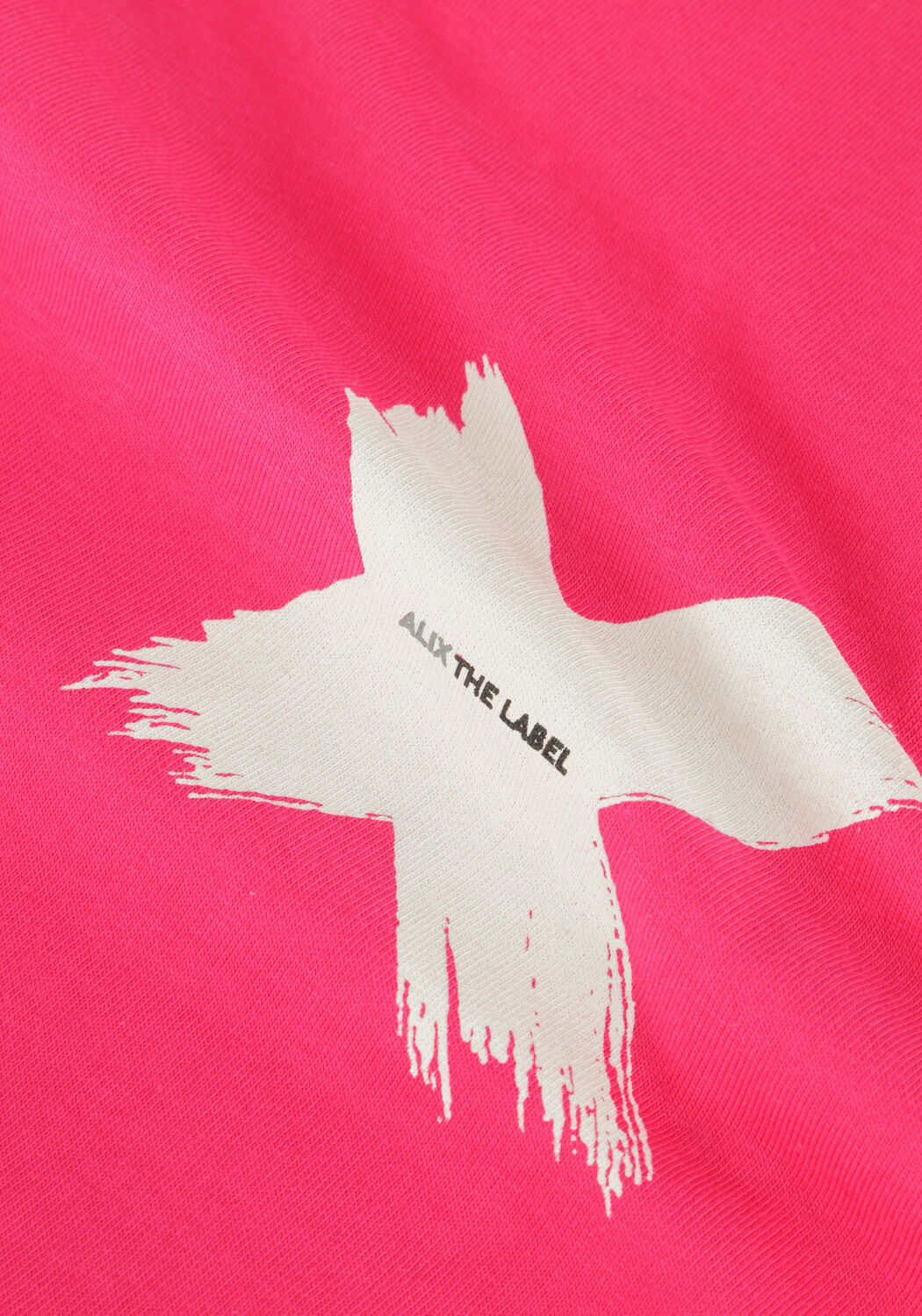 Fuchsie ALIX THE LABEL T-shirt LADIES KNITTED X T-SHIRT - large
