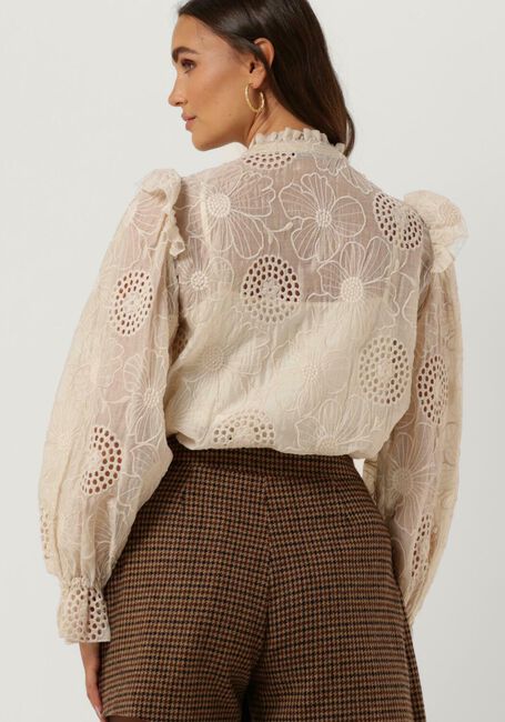 Creme BRUUNS BAZAAR Blusen CLEMATIS CARO SHIRT - large