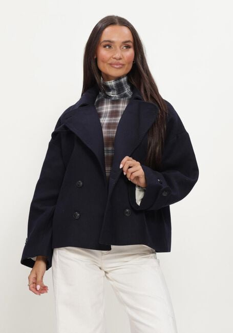 Dunkelblau RUBY TUESDAY Jacken MATHO SHORT DOUBLE BREASTED WOOLEN COAT - large