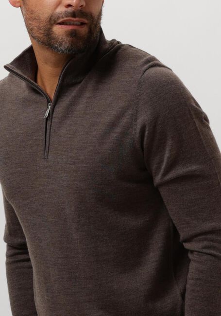 Taupe PROFUOMO Pullover PULLOVER HALF ZIP - large