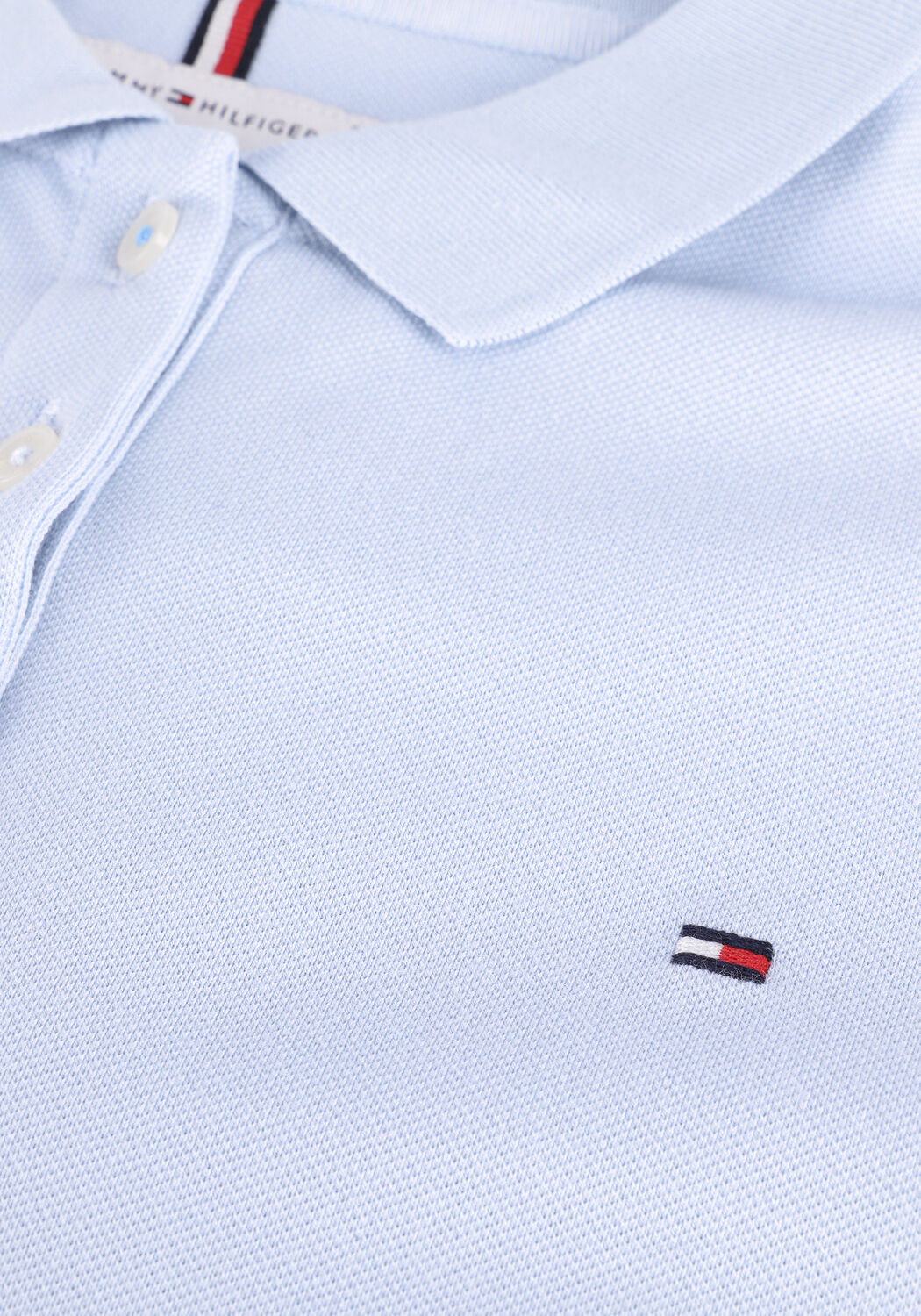 Hellblau TOMMY HILFIGER Polo-Shirt SHORT SLEEVE SLIM POLO - large