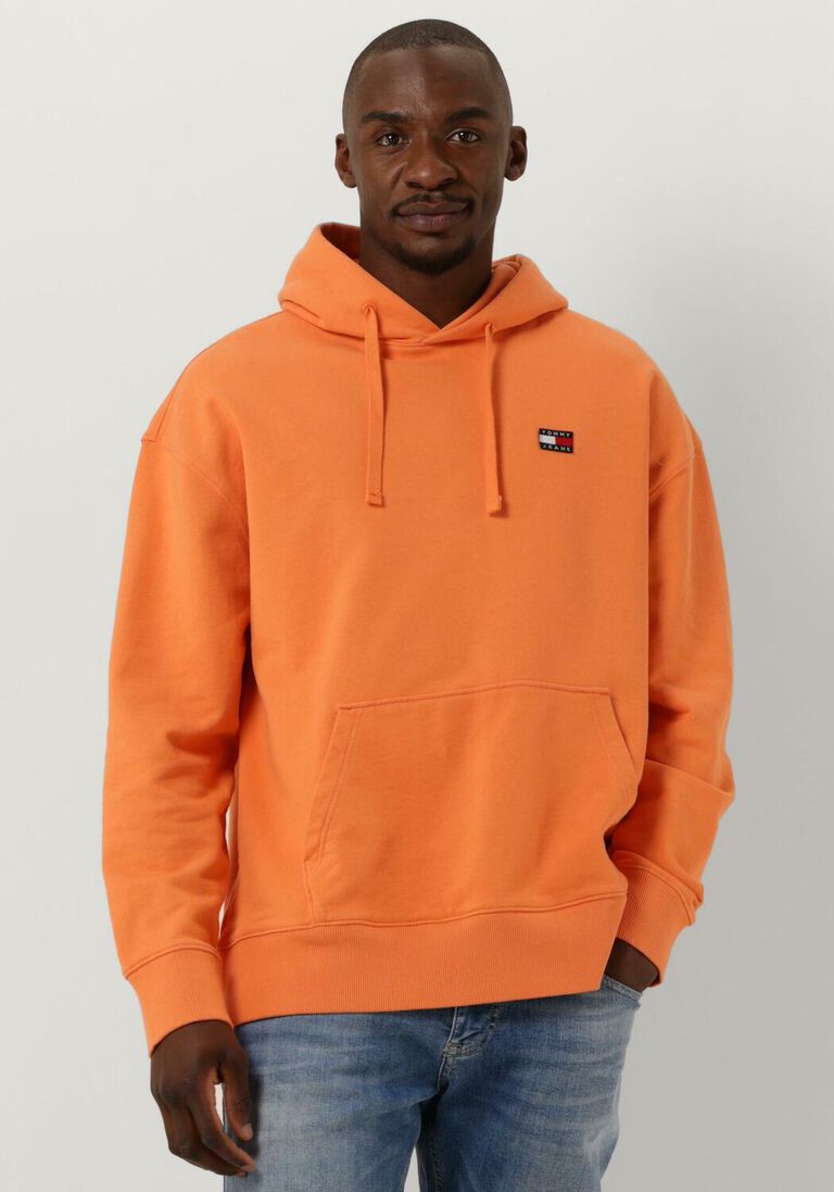 orangene tommy jeans sweatshirt tjm rlx xs badge hoodie IV8671