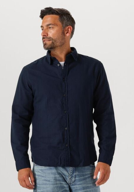 Blaue SELECTED HOMME Casual-Oberhemd SLHSLIMOWEN-BRUSHED SHIRT LS NOOS - large