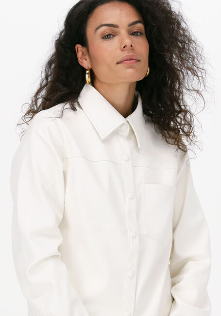 Ecru NA-KD Bluse PU SHIRT - large