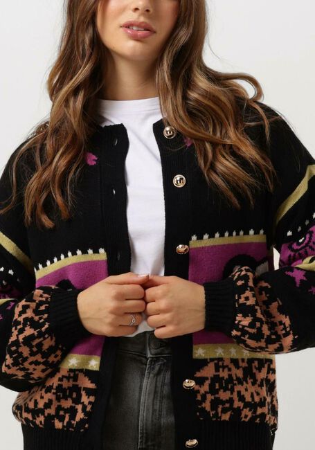 Schwarze HARPER & YVE Strickjacke JAZZ-CA - large