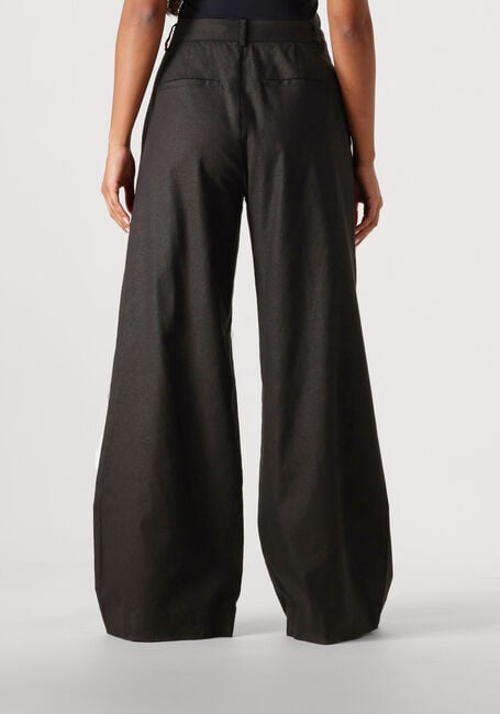 Schwarze GESTUZ Hose ELARAHGZ LINEN HW PANTS - large
