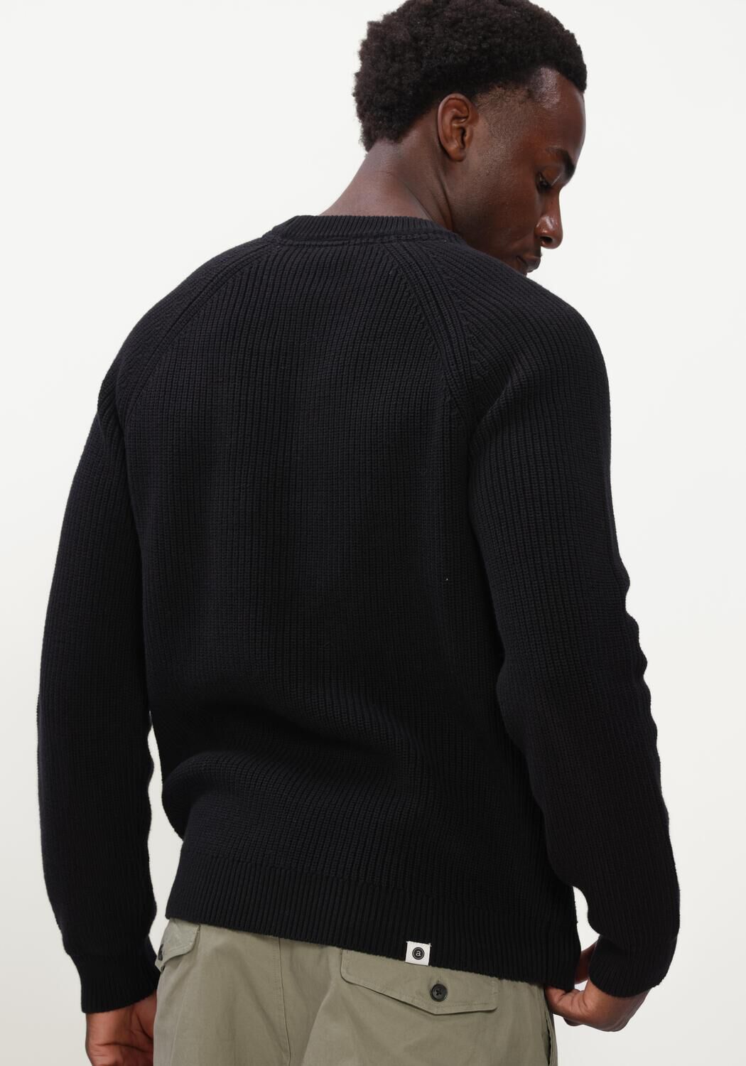 Schwarze ANERKJENDT Pullover AKSUNE PATENT KNIT - large