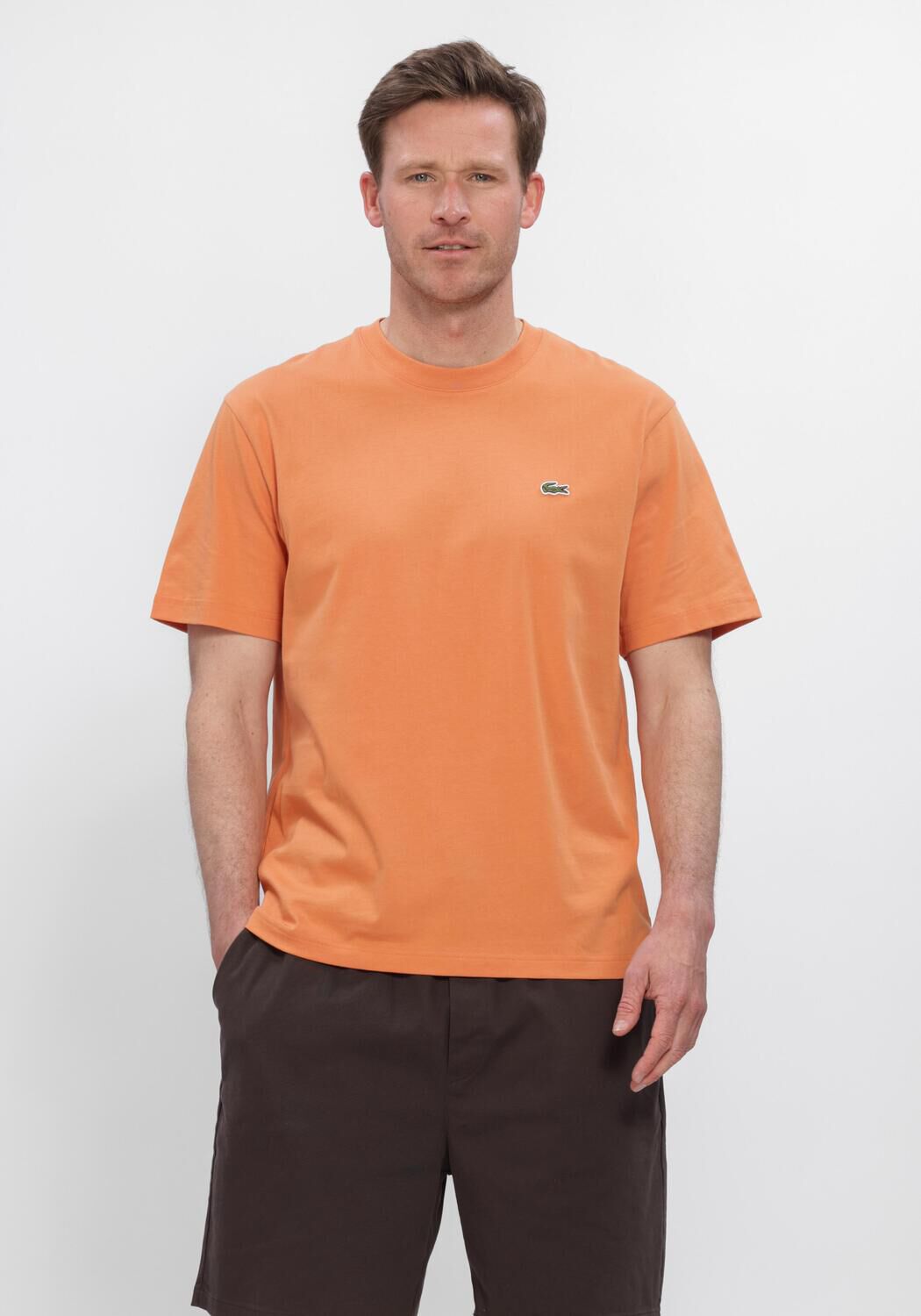 Orangene LACOSTE T-shirt COTTON T-SHIRT - large