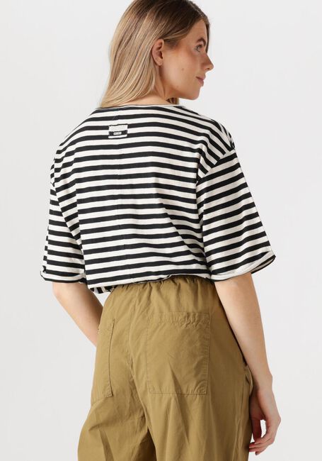 Weiße PENN & INK Top T-SHIRT STRIPE - large