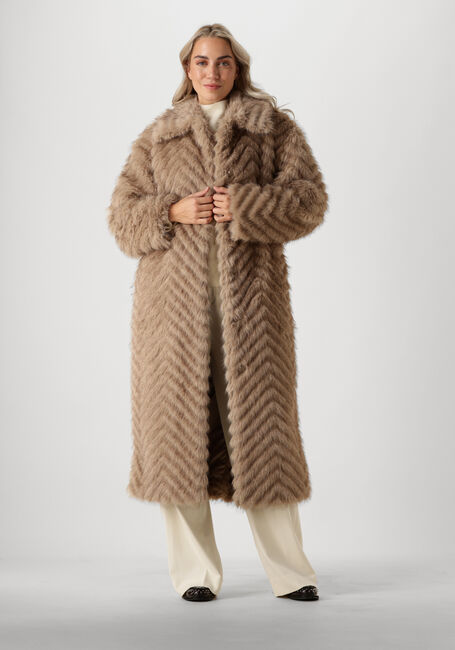 Beige STAND STUDIO Fake-Fur-Jack WYNTHER COAT - large