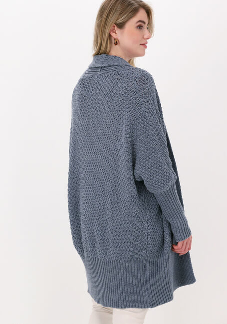 Blaue SIMPLE Strickjacke KNITTED CARDIGAN ICE STRUC - large