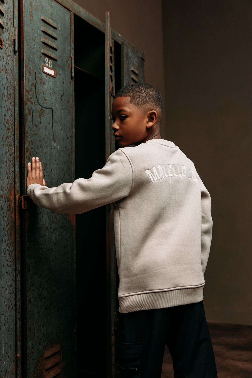 Beige MALELIONS Sweatshirt PAINT SWEATER - large