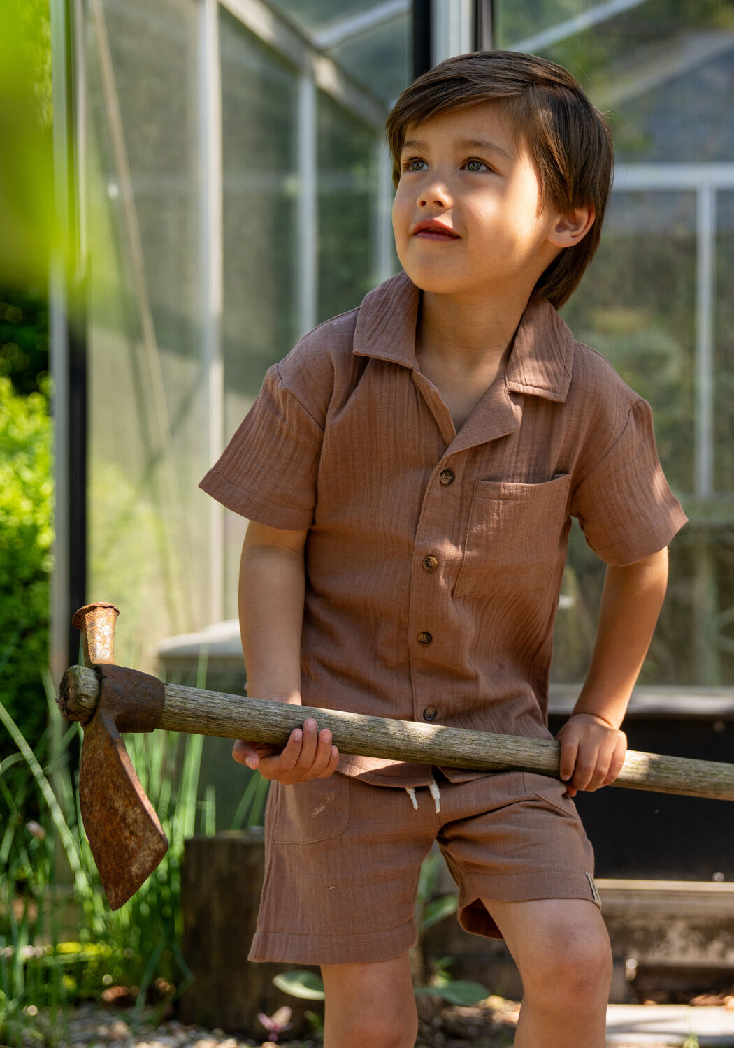 Braune KOKO NOKO Kurze Hose P548011 - large