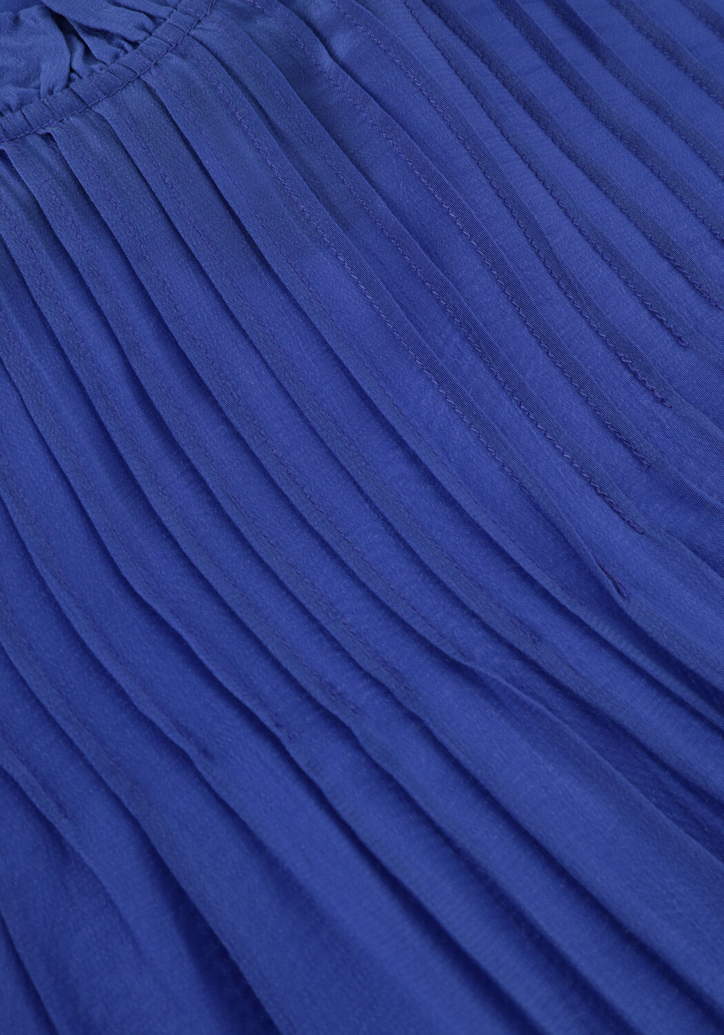 Blaue SCOTCH & SODA Blusen PINTUCK BLOUSE WITH RUFFLE COLLAR - large