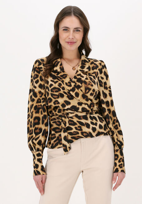 Braune NEO NOIR Blusen MAURA LEO BLOUSE - large