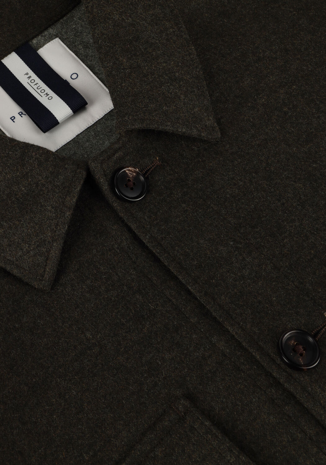 Braune PROFUOMO Overshirt OVERSHIRT KNITTED - large