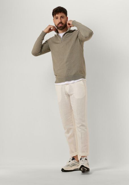 Grüne SELECTED HOMME Pullover SLHBERG HALF ZIP CARDIGAN NOOS - large