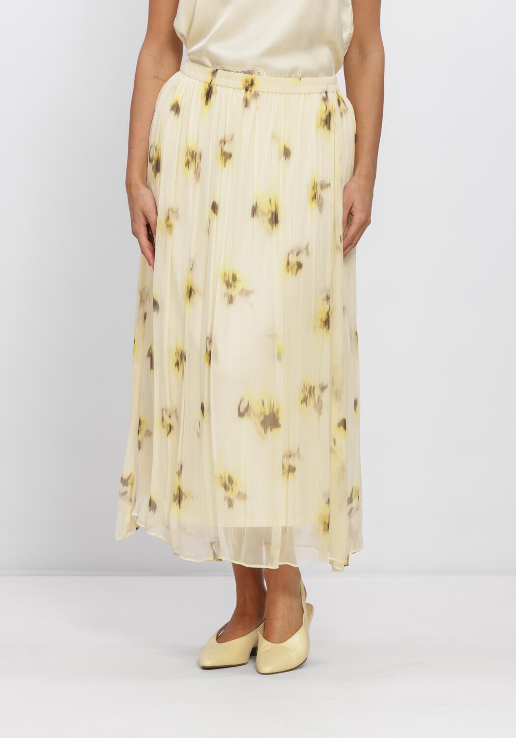 Gelbe SECOND FEMALE Midirock MIRAGE SKIRT - large
