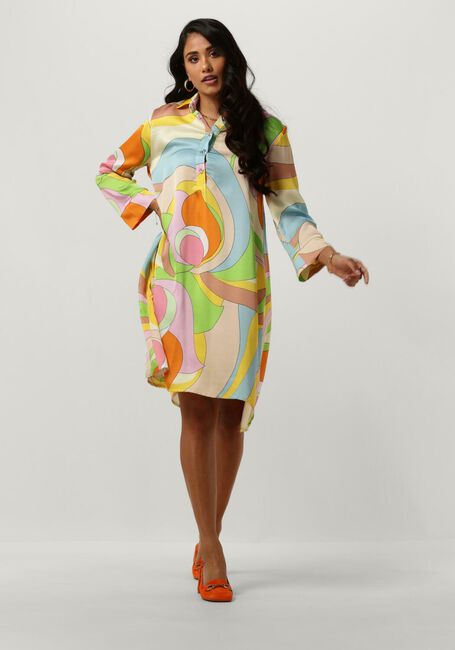 Mehrfarbige/Bunte ANA ALCAZAR Minikleid SHIRT DRESS SWING - large