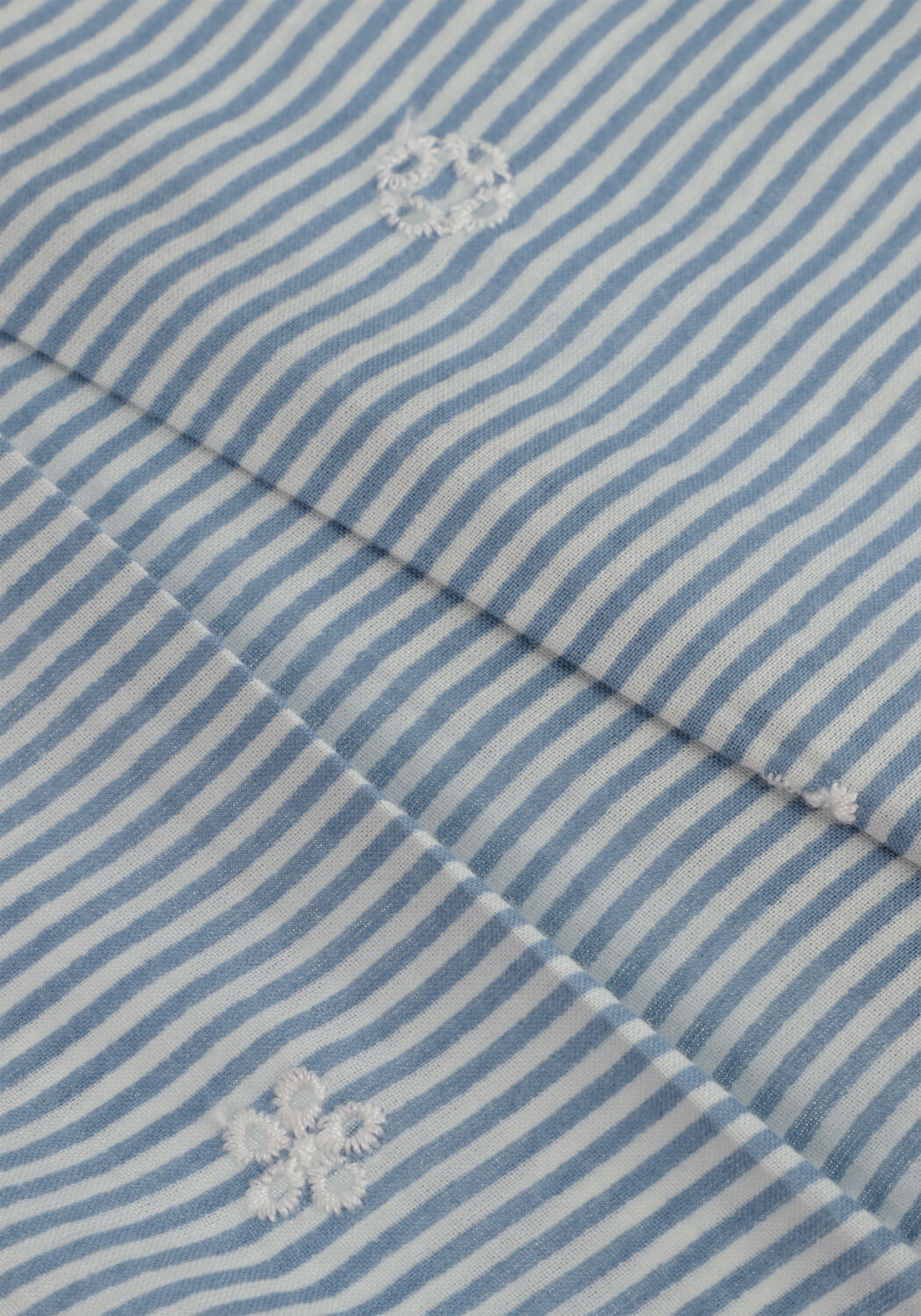 Hellblau INDIAN BLUE JEANS Blusen STRIPE EMBROIDERY SHIRT - large