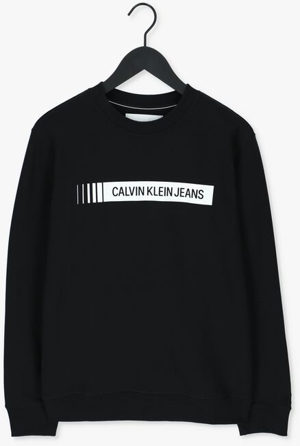 Schwarze CALVIN KLEIN Sweatshirt INSTITUTIONAL LOGO BOX CREW NE - large