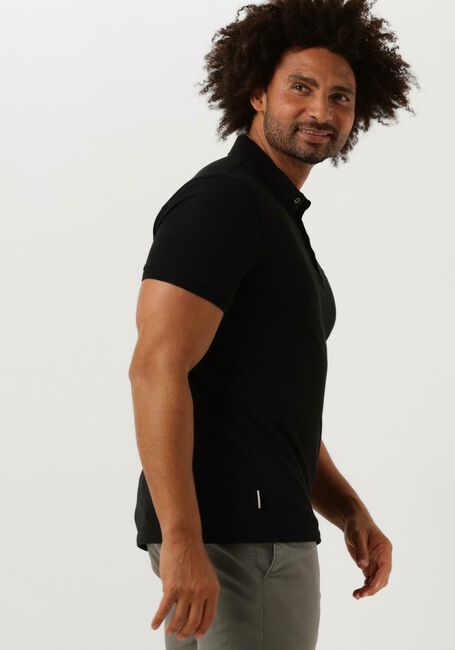 Schwarze CAST IRON Polo-Shirt SHORT SLEEVE POLO ORGANIX COTTON PIQUE ESSENTIAL - large
