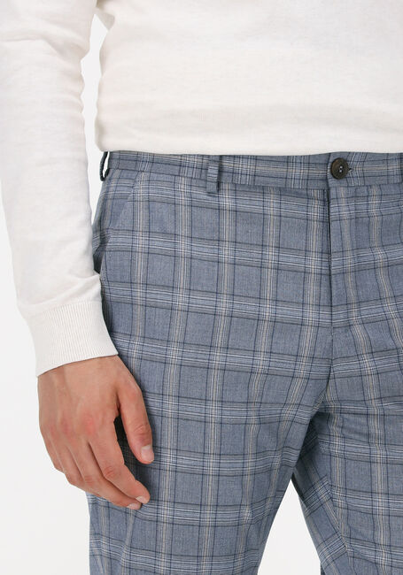 Hellblau SELECTED HOMME Hose SLHLIM-TIMELOGAN BLU SND CHK TRS - large