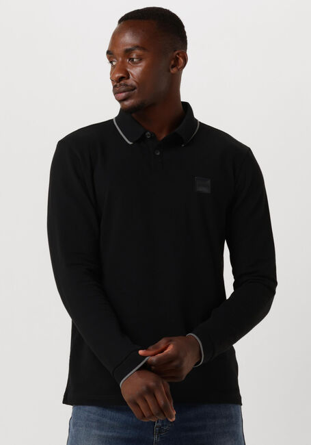 Schwarze BOSS ORANGE Polo-Shirt PASSERTIPLONG - large