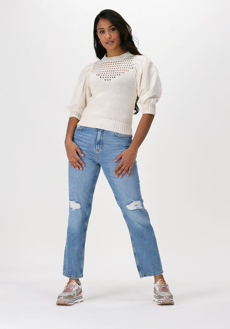 Creme LIU JO Pullover ECS MAGLIA CHIUSA M/L POPELINE - large