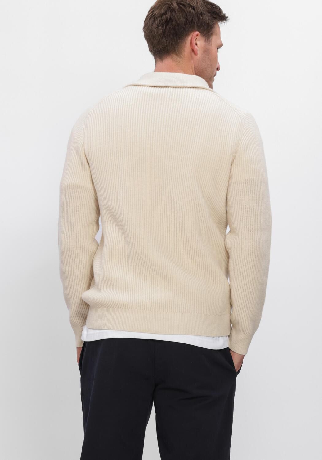 Creme PROFUOMO Pullover HEAVY WOOL - large