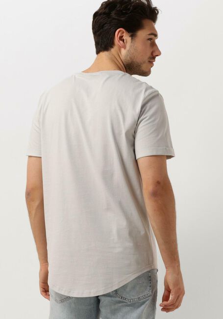 Graue CALVIN KLEIN T-shirt BADGE TURN UP SLEEVE - large