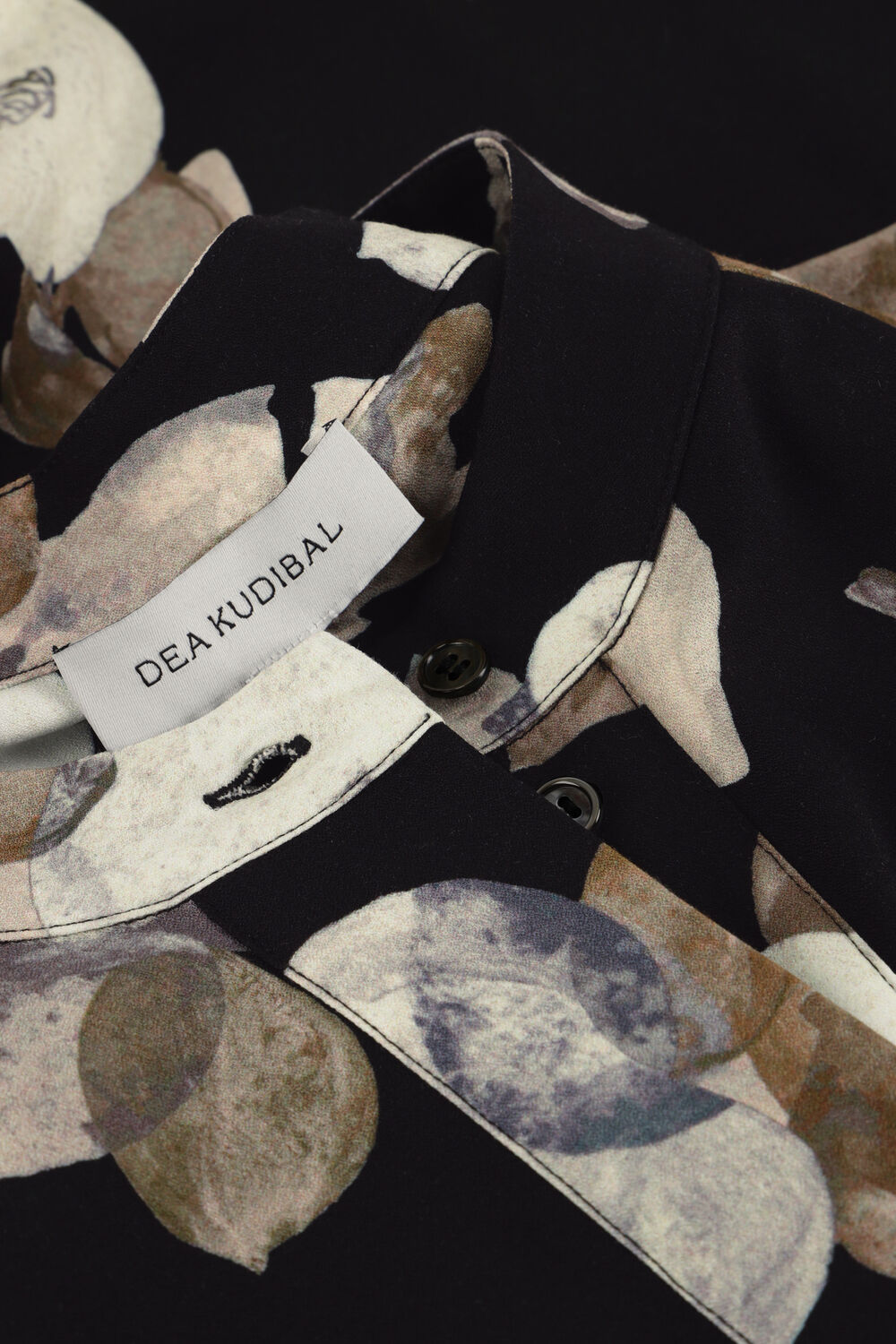 Schwarze DEA KUDIBAL Maxikleid ROSANNA - large