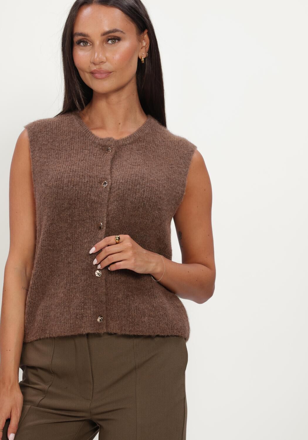 Braune CO'COUTURE Spencer JAIDECC VEST KNIT - large