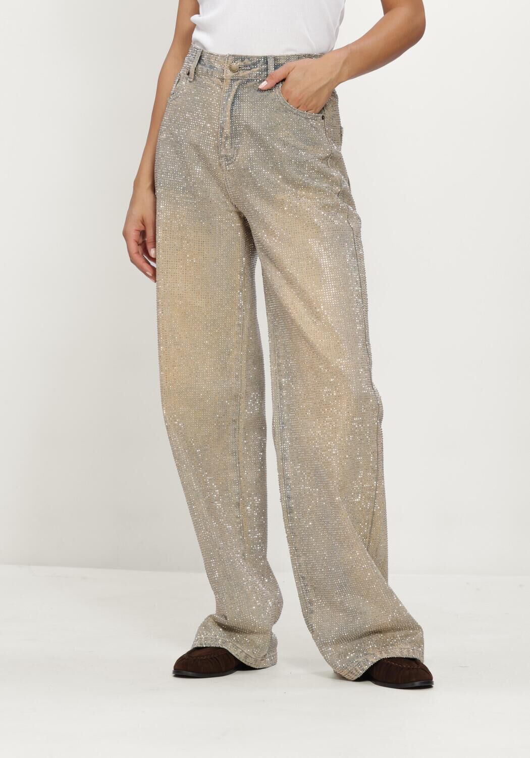 Metallisch HARPER & YVE Slim fit jeans YVE-PA - large