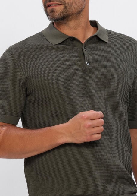 Gr&uuml;ne PROFUOMO Polo-Shirt POLO SS AERO EASE WAFFLE STRUCTURE - large