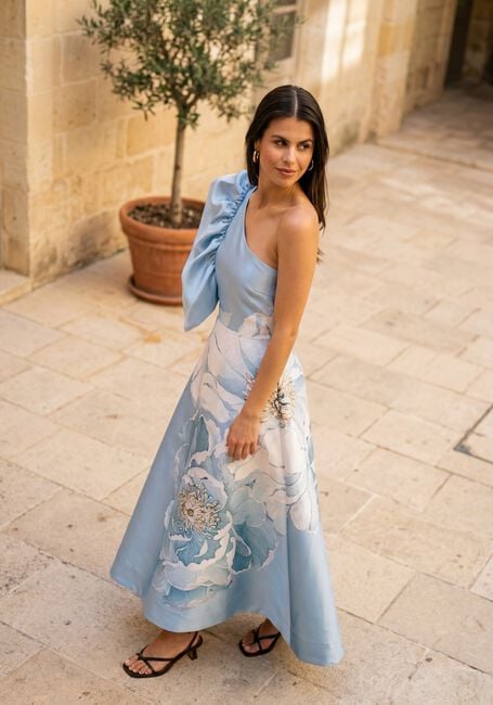 Hellblau DEA KUDIBAL Midikleid FLORNETTE - large