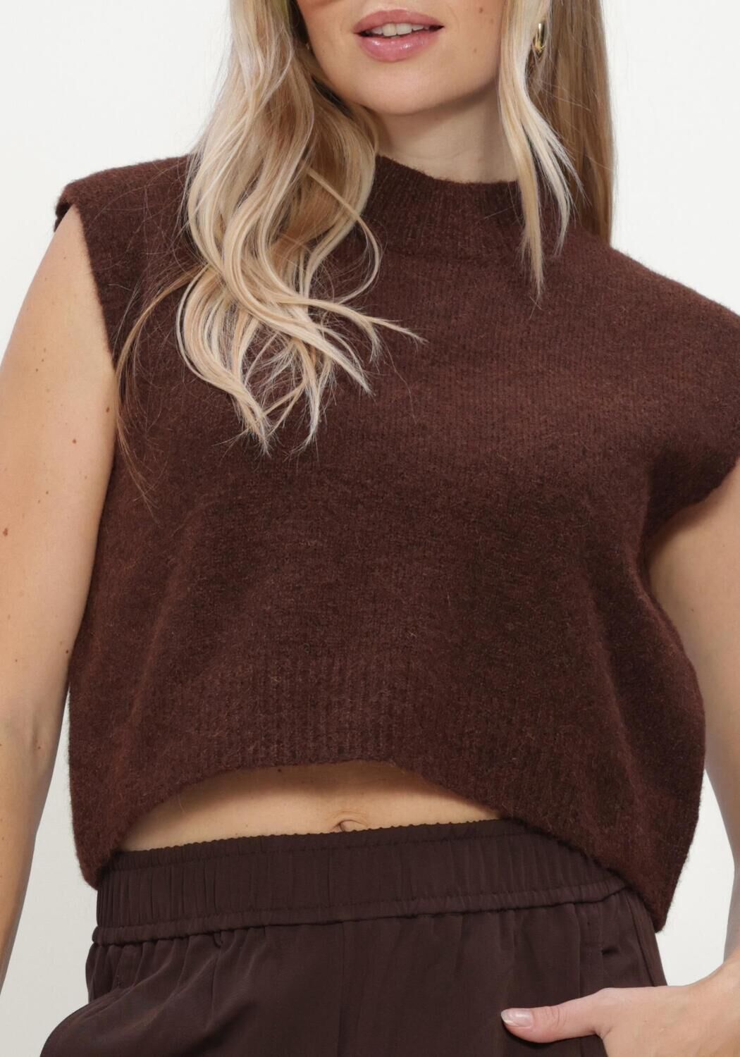 Braune STUDIO AMAYA Pullover SANO KNITWEAR - large