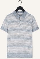 Hellblau CAST IRON Polo-Shirt SHORT SLEEVE POLO COTTON SLUB STRIPE KNITTED Hellblau CAST IRON Polo-Shirt SHORT SLEEVE POLO COTTON SLUB STRIPE KNITTED - medium