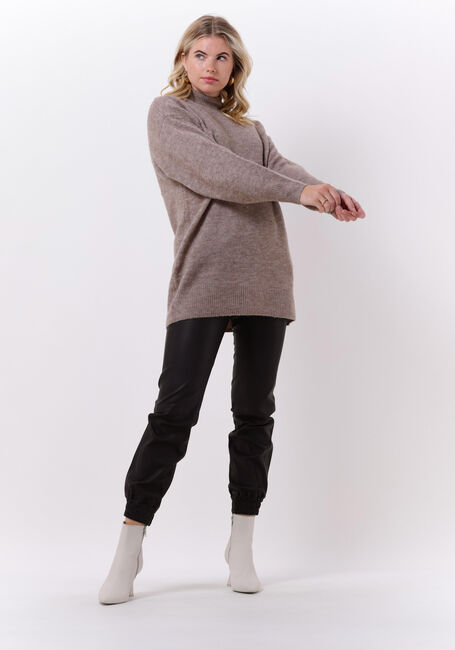 Braune OBJECT Rollkragenpullover ELLIE L/S KNIT TUNIC - large