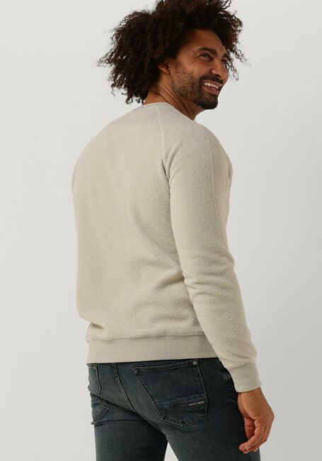 Beige CAST IRON Pullover CREWNECK REGULAR FIT COTTON POLAR FLEECE - large