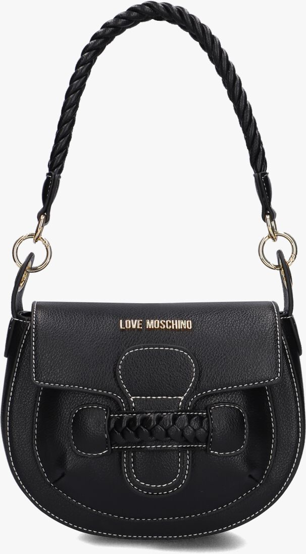 schwarze love moschino handtasche braided 4223