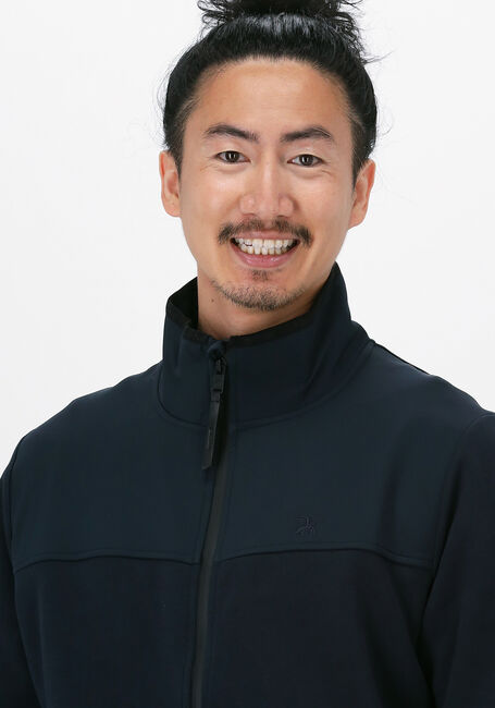 Dunkelblau VANGUARD Strickjacke ZIP JACKET MIXED MATERIAL SWEA - large