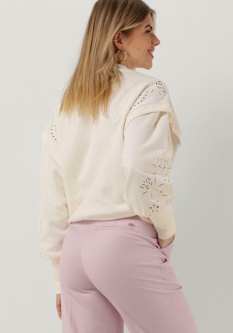 Creme SCOTCH & SODA Sweatshirt PUFF SLEEVE EMBROIDERY SWEATSHIRT - large