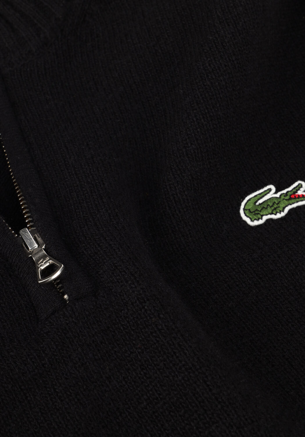 Schwarze LACOSTE Pullover 1HA1 MEN SWEATER ZIP - large
