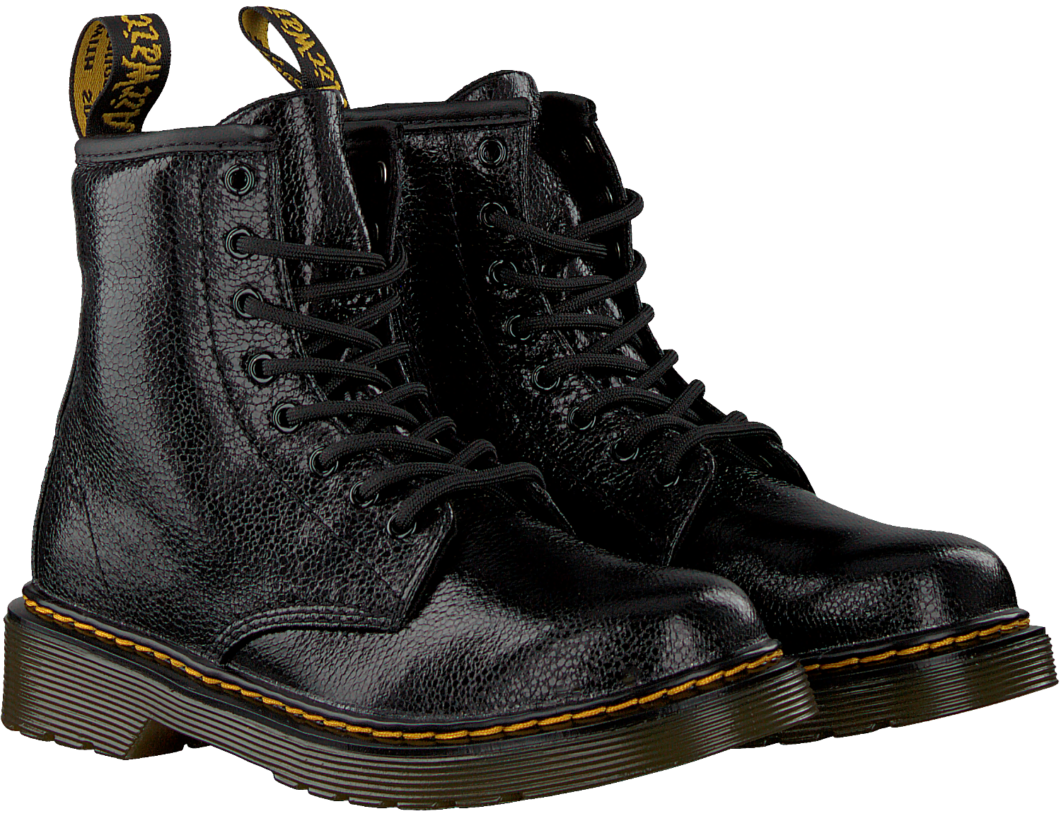 Schwarze DR MARTENS Ankle Boots 1460 K CRINKLE | Omoda