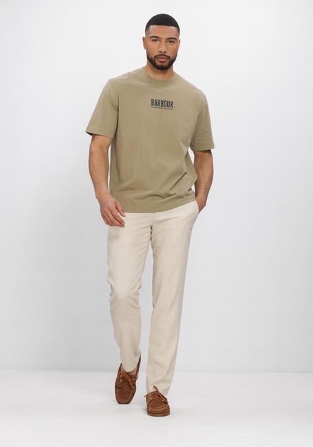 Gr&uuml;ne BARBOUR T-shirt MORDEN RELAXED GRAPHIC T-SHIRT - large