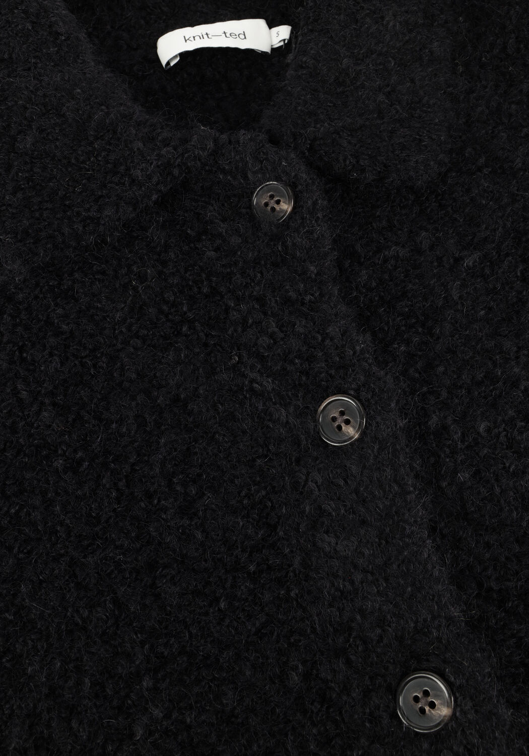 Schwarze KNIT-TED Strickjacke ASA - large