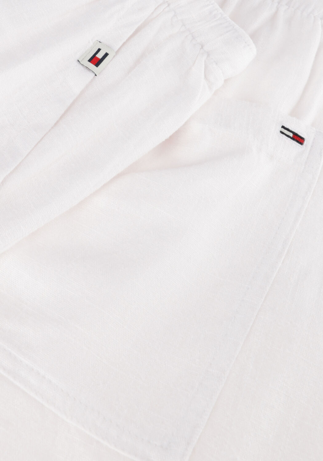 Wei&szlig;e TOMMY JEANS Hosen TJW LINEN SHORT - large