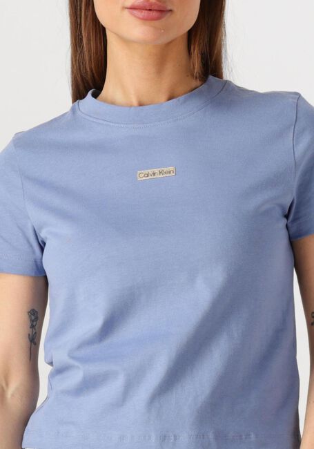 Blaue CALVIN KLEIN T-shirt PLACED INSTITUTIONAL BABY TEE - large